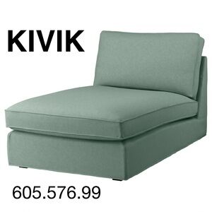 IKEA KIVIK Chaise cover, 605.576.99 Tallmyra light green